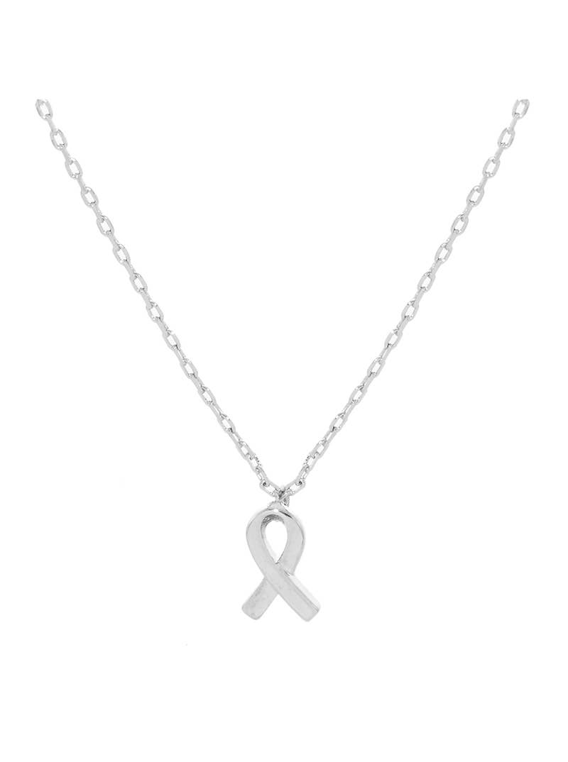Awareness Ribbon Pendant Necklace