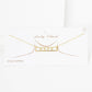Gold Plated Mini Bar HOPE Necklace