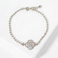 Dainty Gold Dipped Initial Clover Bracelet