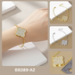 Pave Clover Charm Link Bracelet