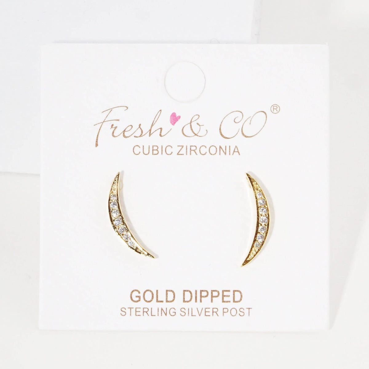 Gold Cubic Ear Crawler Earrings
