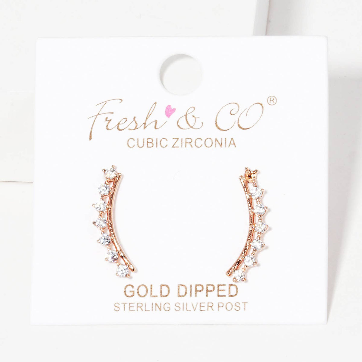 Cubic Zirconia Ear Crawlers