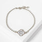 Dainty Gold Dipped Initial Clover Bracelet