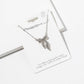 Crystal Ribbon Bow Pendant Necklace – 3D Sculpted Bow