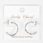 Gold Plated Double Twist Hoop Earrings