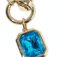 Birthstone Pendant Necklace – Gold-Dipped Ball Chain
