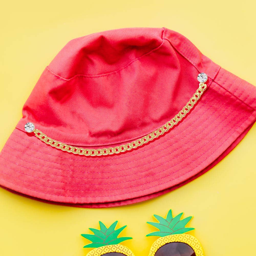 Lucky Charm Crystal Cap & Pin Chain Accessory