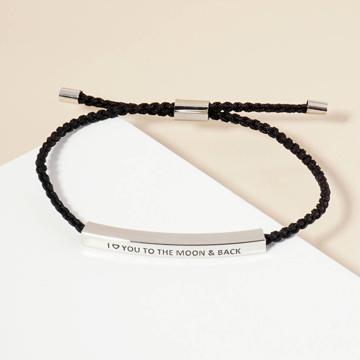 Inspirational Messages I love to the Moon & Back Bracelet