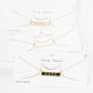 Gold Plated Mini Bar HOPE Necklace