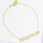 Minimalist Pavé "Mama" Lettering Bracelet