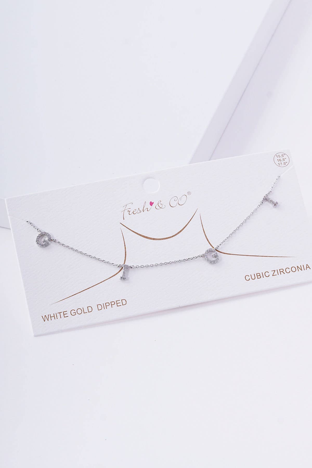 Gold Cubic Spaced Gigi Necklace