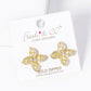 Dainty Cubic Zirconia Flower Stud Earrings