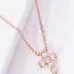 Gold Square-Set Cross Necklace