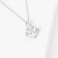 Gold White Shelled Anchor Necklace