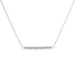 Gold Plated Beaded Bar Necklace