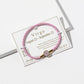 Zodiac Code Collection Braided Leather Charm Bracelet