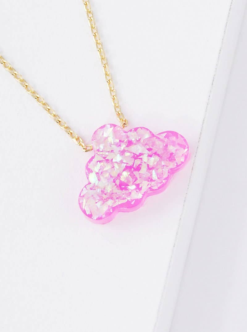 Gold Plated Opal Cloud Necklace