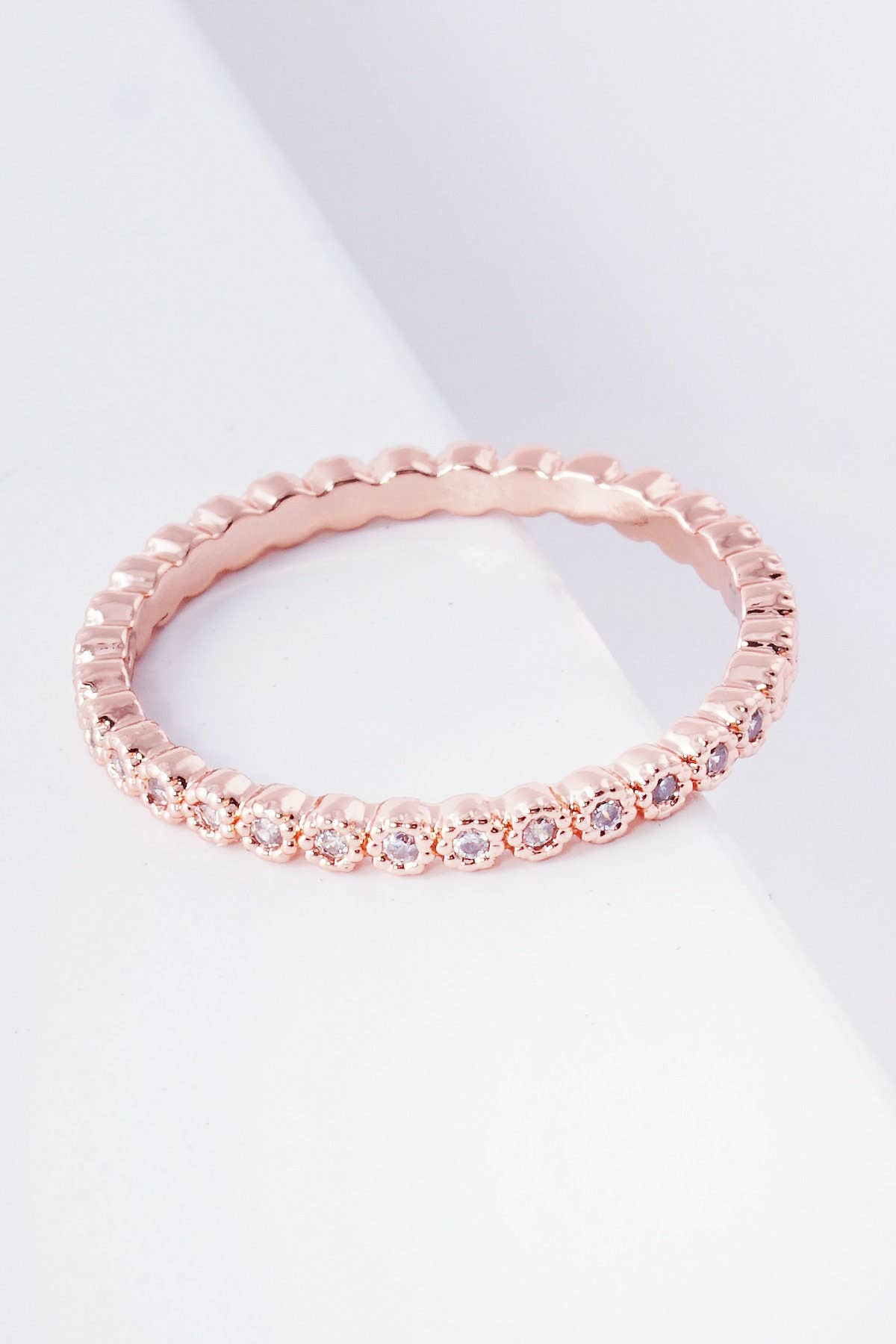 Gold Plated Eternity Band Ring