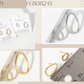 Minimalist Asymmetrical Organic Oval Stud Earrings
