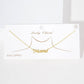Gold Plated Script Letter Mama Necklace