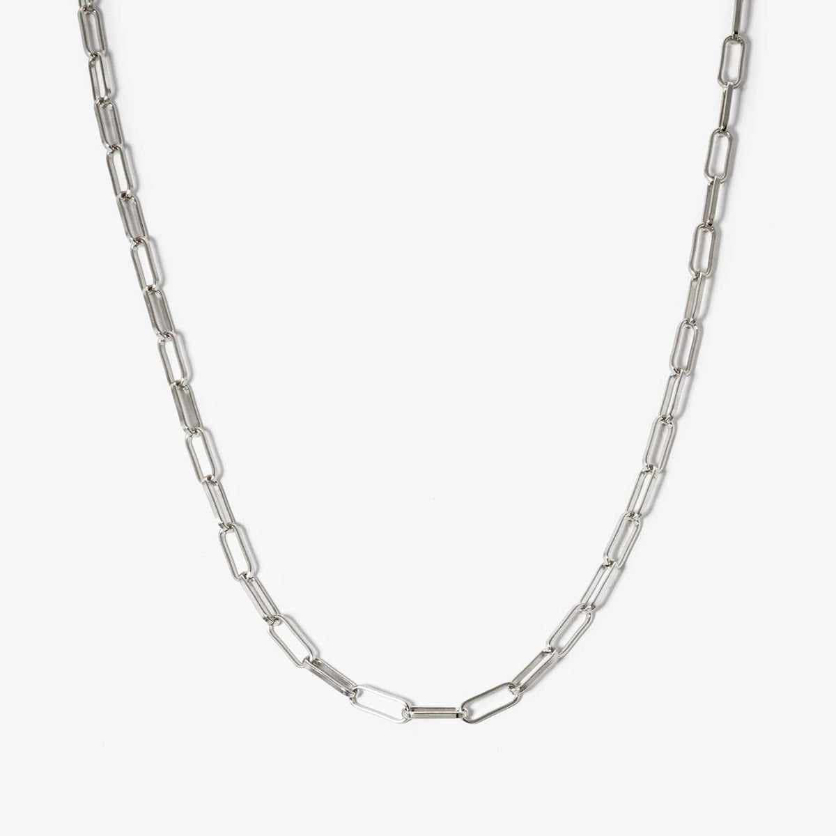 Delicate Paperclip Link Chain Necklace