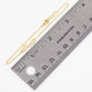 Polished Brass Love Word Chain Bracelet