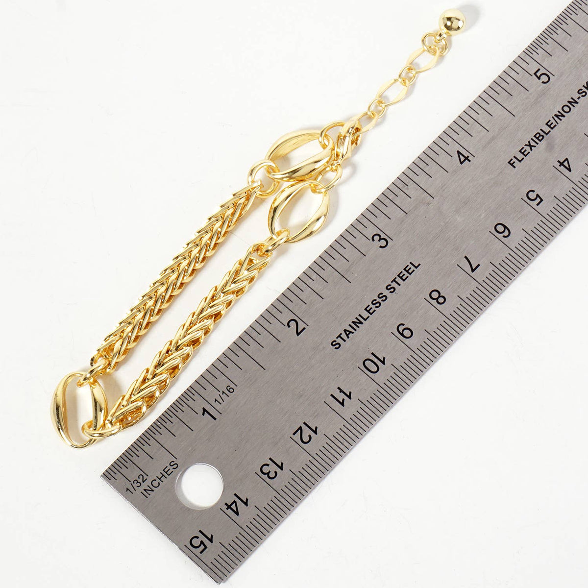 Modern Multi-Strand U-Link Chain Bracelet