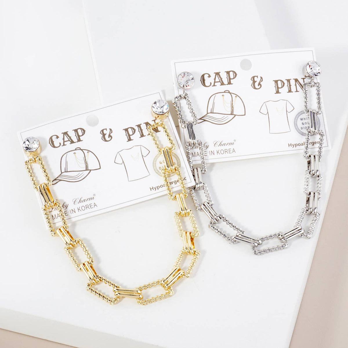 Cap & Pin Chunky Chain Accessory