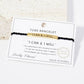 Inspirational Messages "I can & I Will" Tube Bar Bracelet