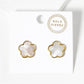 Minimalist Dainty Clover Flower Stud Earrings