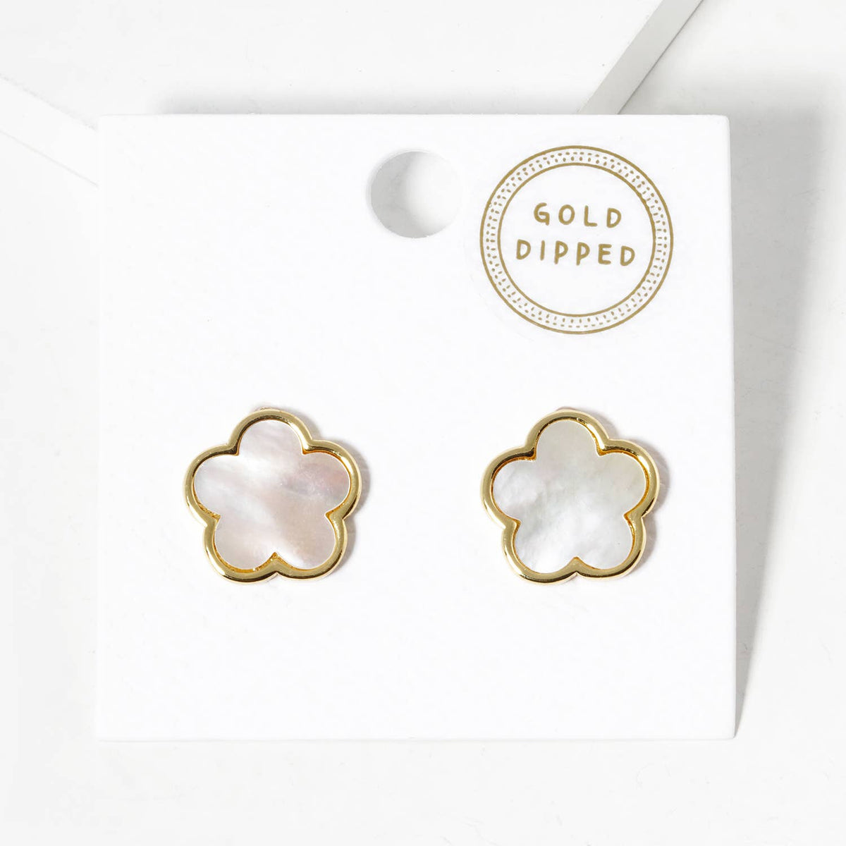 Minimalist Dainty Clover Flower Stud Earrings
