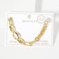 Mixed-Link Textured Chain Bracelet