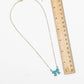 Enamel Crystal Bow Pendant Necklace – Pavé Bow on Chain