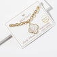 Clover Charm Bracelet with Easy-Wear Magnetic Clasp