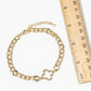 Lucky Clover Open Motif Chunky Link Anklet
