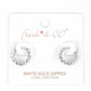 Gold Plated Braided Huggie Earrings