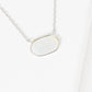White Shelled Hexagon Necklace