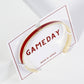 18K GOLD DIPPED ENAMEL COLOR GAME DAY CUFF BRACELET