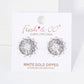 Round Stud Earrings with Various-Shaped CZ-Stones EARRING