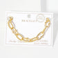 Mixed Texture U-Link Chain Bracelet