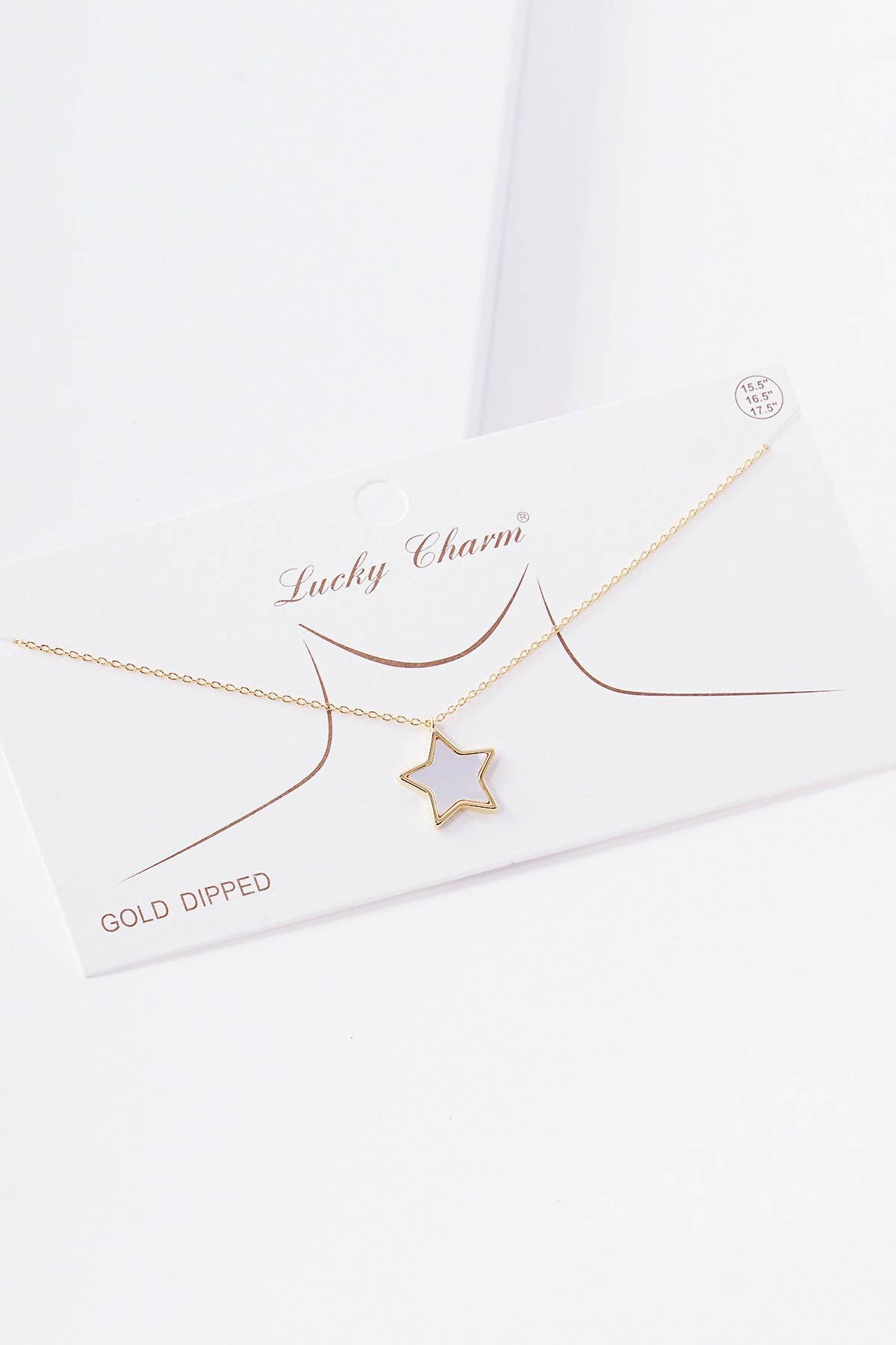 White Shelled Star Necklace