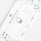 Teardrop Butterfly Bridesmaid Pendant Necklace