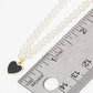 Gold Plated Heart Pearl Necklace