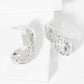 Filigree 25mm Organic-Shaped Hoop Earrings