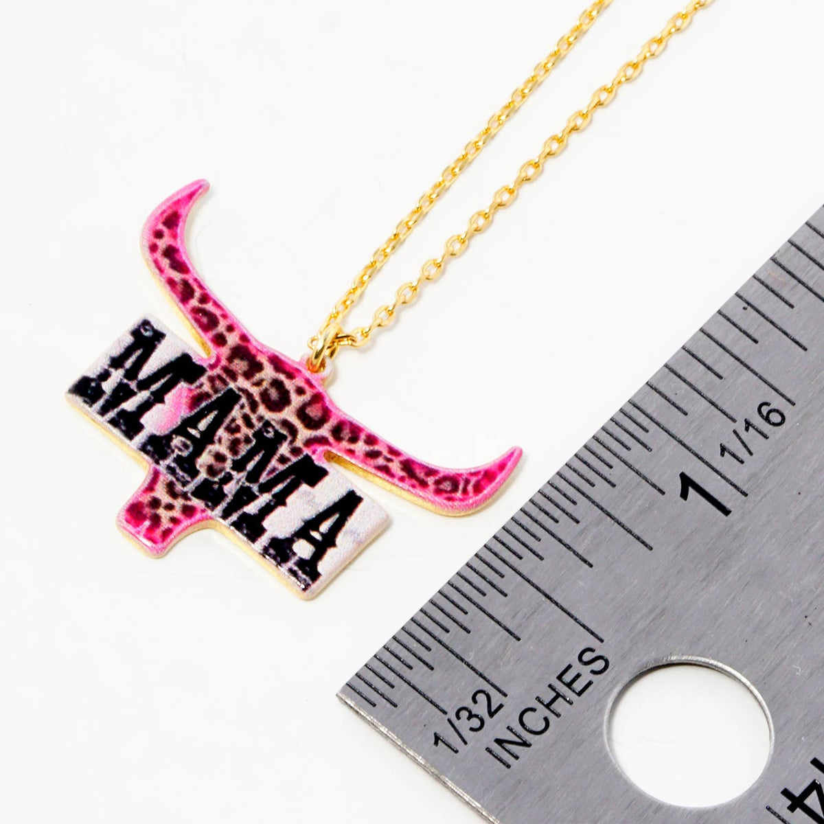 Western Longhorn "MAMA" Pendant Necklace