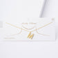 Gold Plated Pearl Initial Necklace
