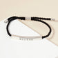 Inspirational Messages "Believe" Tube Bar Bracelet
