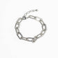 Mixed Texture Paperclip & Rope Chain Anklet