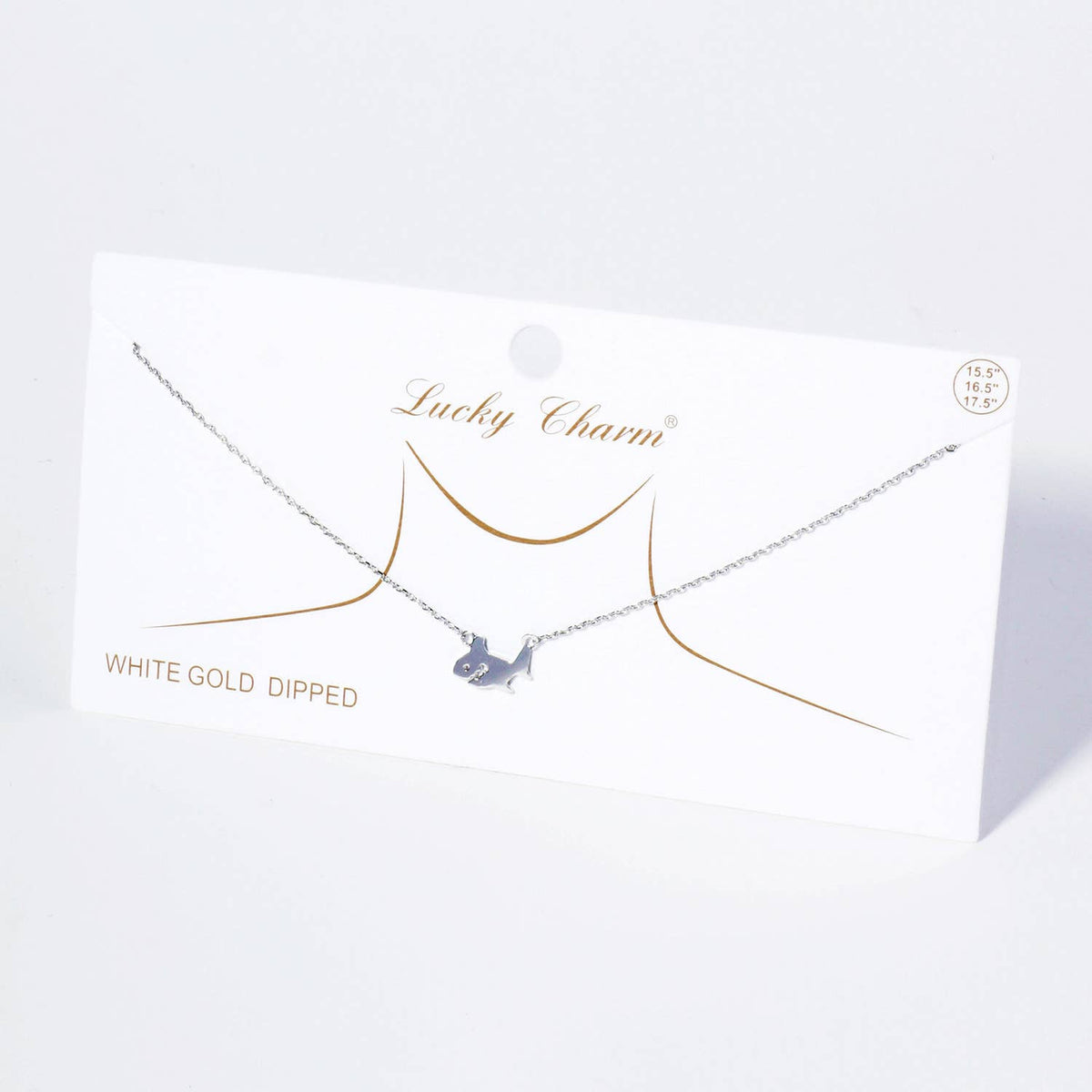 Minimalist Dainty Shark Pendant Necklace