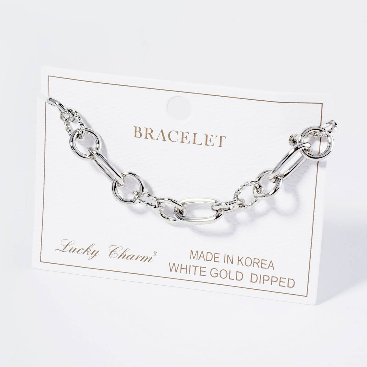 18K Gold Dipped Link Chain Bracelet